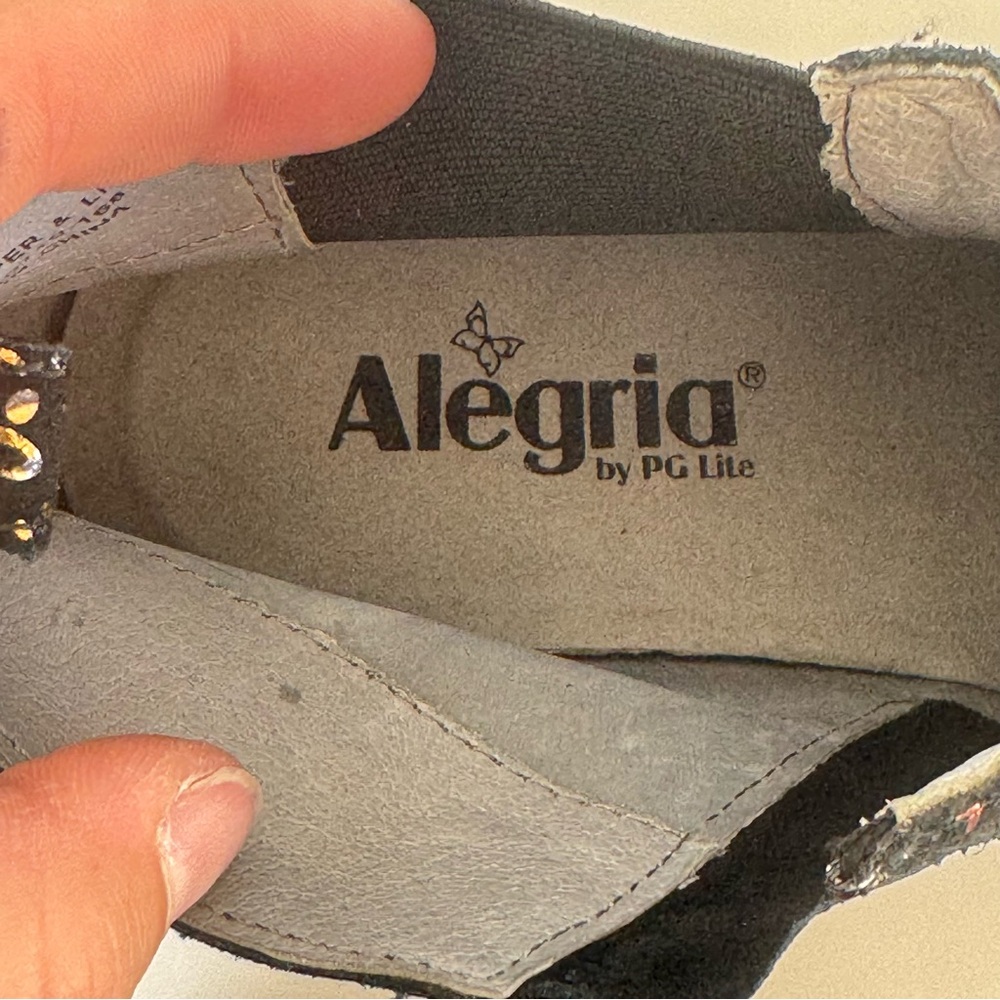 Alegria Ever Metal Sprigs Zip-Up Ankle Boots Women's 40 / 9.5 - Picture 9 of 14
